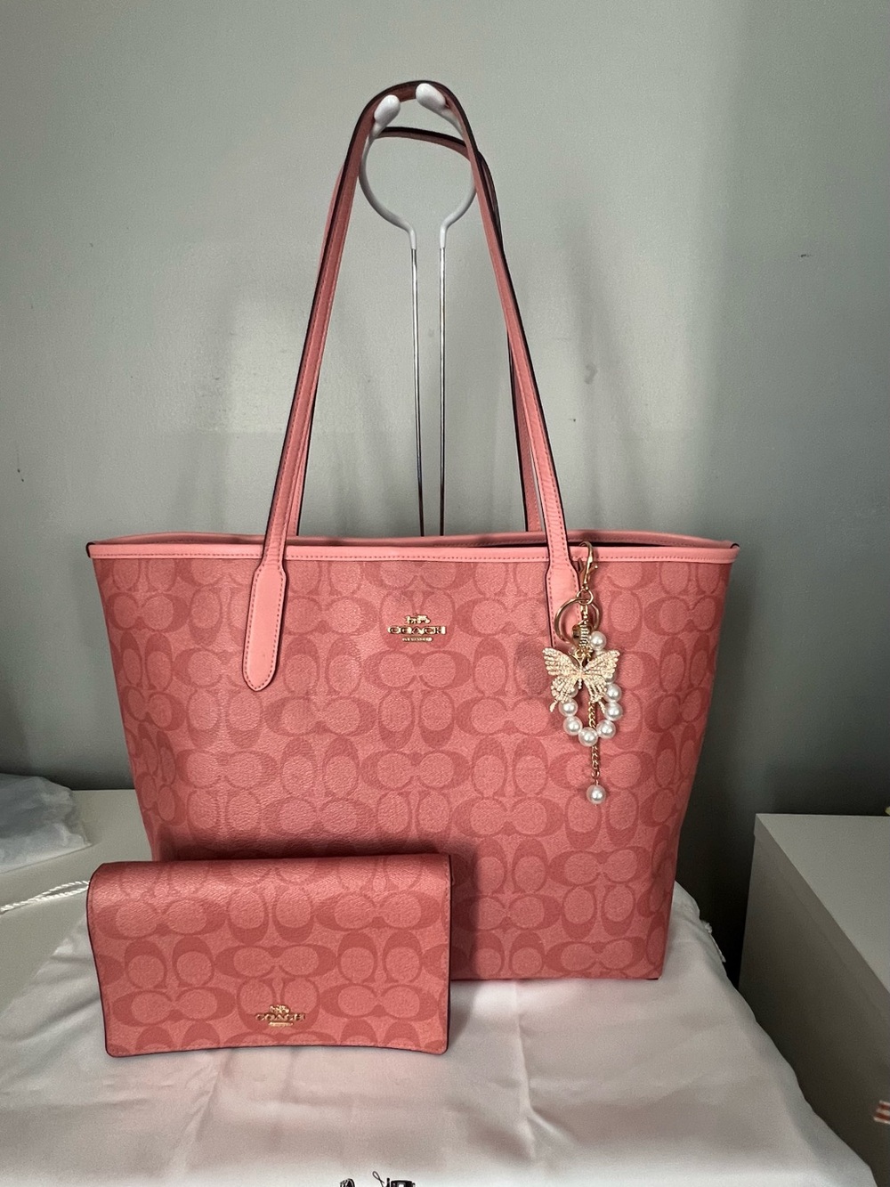 Coach City Tote Bag With Matching Wallet